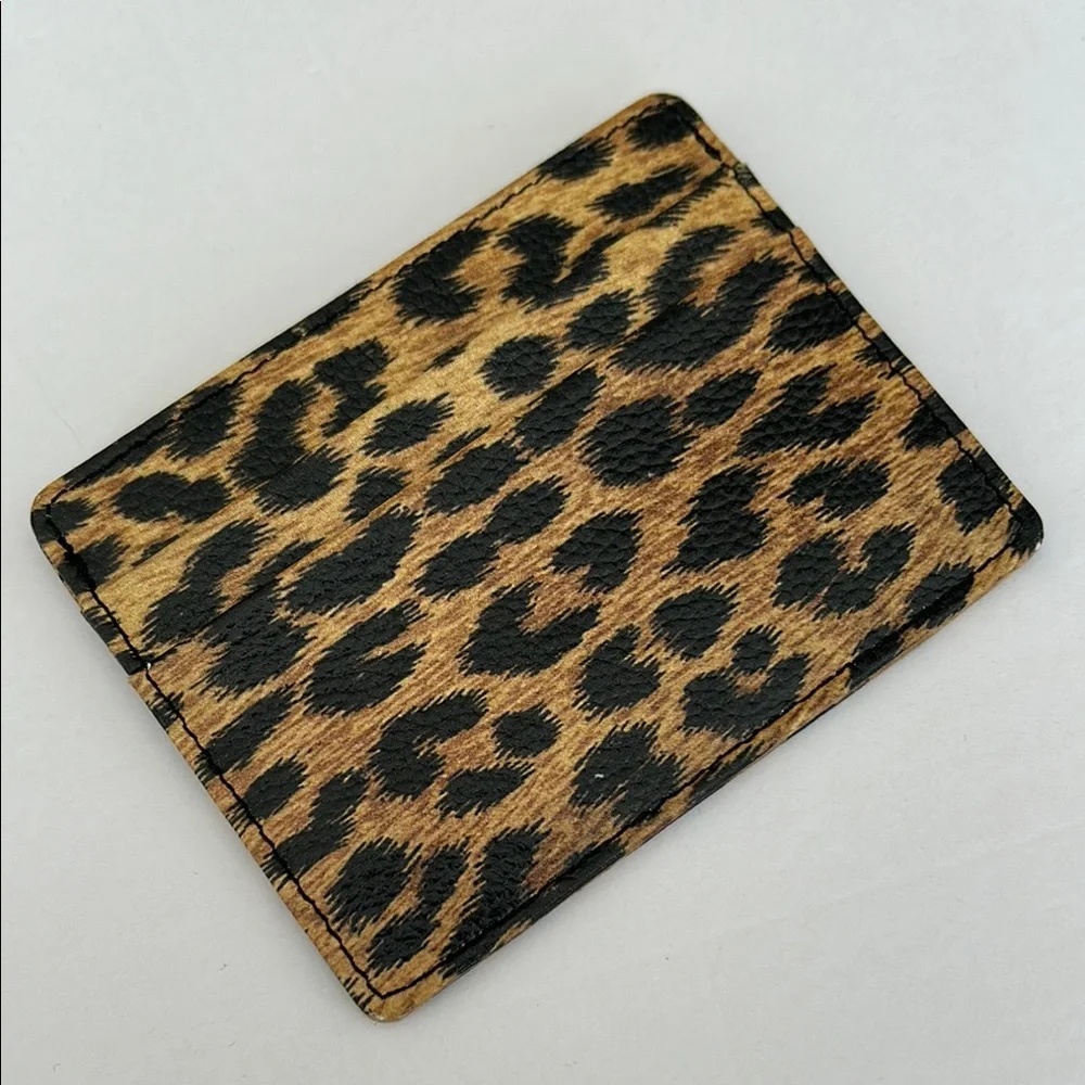 Leopard Print Card Holder